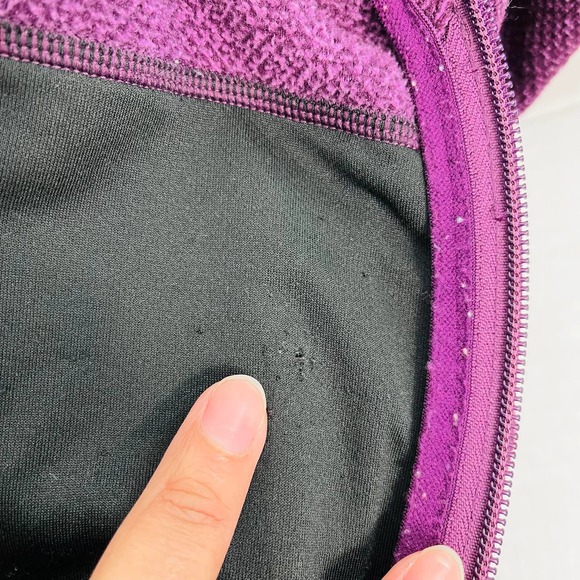 Duluth Men XXL Checkpoint Violet Full Zip Mock Jacket Softshell Fleece Pockets - Picture 11 of 13